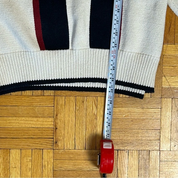 Cotton Traders Blue Red White Star Mens Large Sweater - Picture 3 of 6